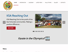 Tablet Screenshot of karate-sa.org
